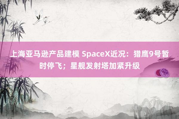 上海亚马逊产品建模 SpaceX近况：猎鹰9号暂时停飞；星舰发射塔加紧升级